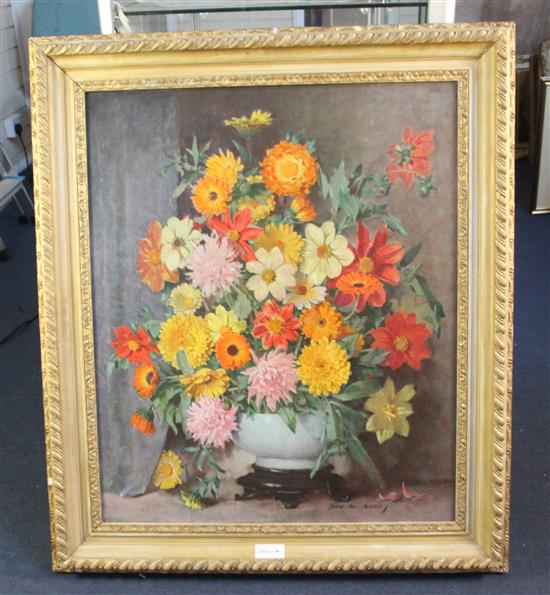 John Macdonald Aiken (1880-1961) Gay Companions, still life of flowers 30 x 25in.